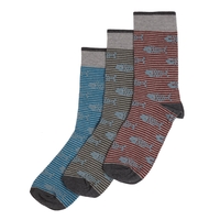 Weird Fish Arbour Socks Grey Size 7-11