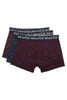 Weird Fish Ashridge Boxer Shorts 3 Pack Navy Size M