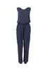 Weird Fish Azuni Bamboo Jumpsuit Navy Marl Size 12