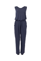 Weird Fish Azuni Bamboo Jumpsuit Navy Marl Size 12