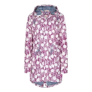 Weird Fish Babylon Showerproof Printed Ripstop Parka Jacket Boysenberry Size 22