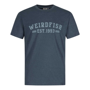 Weird Fish Bang Graphic Print T-Shirt Moonlight Blue Marl Size L