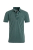 Weird Fish Baynham Garment Dyed Pique Polo Cedar Green Size L