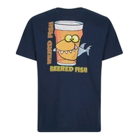 Weird Fish Beered Fish Artist T-Shirt Maritime Blue Size 2XL