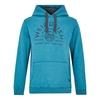 Weird Fish Bellicose Graphic Print Brushed Back Hoodie Blue Jay Size XL