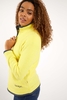 Weird Fish Beyonce 1/4 Zip Grid Fleece Lemon Size 20