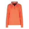 Weird Fish Bina 1/4 Zip Print Lined Sweatshirt Clementine Size 12