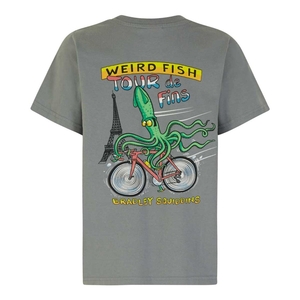 Weird Fish Bradley Squiddins Artist T-Shirt Grey Blue Size 5-6