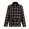 Weird Fish Breckan Check Flannel Coat Navy Size M