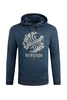 Weird Fish Bryant Graphic Pop Over Hoodie Federal Blue Size L