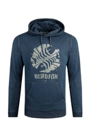 Weird Fish Bryant Graphic Pop Over Hoodie Federal Blue Size L