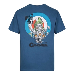 Weird Fish Cod-Roe-Phenia Artist T-Shirt Ensign Blue Size L