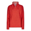 Weird Fish Constantine Print Trim 1/4 Zip Classic Macaroni Sweatshirt Tango Red Size 12