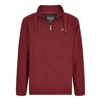Weird Fish Cruiser 1/4 Zip Classic Macaroni Retro Red Size 3XL