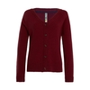 Weird Fish Cupro Knit Cardigan Rich Red Size 18