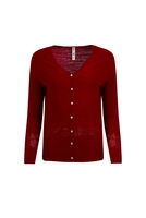 Weird Fish Curran Lightweight Cardigan Garnet Size 20