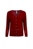 Weird Fish Curran Lightweight Cardigan Garnet Size 22