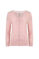 Weird Fish Curran Lightweight Cardigan PalePink Size 16