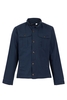 Weird Fish Dali Washed Canvas Jacket Navy Size L