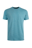 Weird Fish Damak Organic Stripe T-Shirt Bluebird Size L