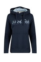 Weird Fish Edessa Pop Over Hoodie Navy Size 10