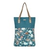 Weird Fish Elena Printed Slub Shopper Deep Sea Blue Size ONE