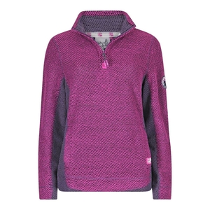 Weird Fish Emma 1/4 Zip Active Macaroni Sweatshirt Sloeberry Size 8