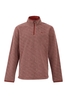 Weird Fish Errill 1/4 Zip Textured Fleece Nut Size 2XL