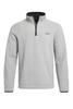 Weird Fish Errill 1/4 Zip Textured Fleece Sweatshirt Ecru Size XL