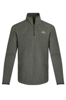 Weird Fish Errill Eco 1/4 Zip Textured Fleece Deep Lichen Green Size M