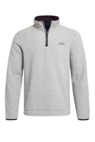 Weird Fish Errill Eco 1/4 Zip Textured Fleece Ecru Size M