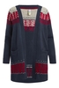 Weird Fish Fenna Longline FairIsle Cardigan Navy Size 22