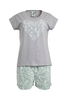 Weird Fish Florinda Printed Organic Cotton Lounge Short Set Lily Pad Size 8
