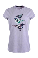 Weird Fish Fugol Organic Graphic T-Shirt Lilac Hint Size 18