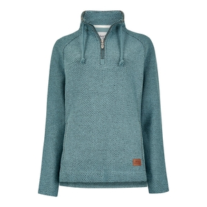 Weird Fish Geranium 1/4 Zip Classic Macaroni Viridis Size 10