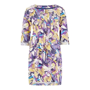 Weird Fish Hilda Printed Woven Tunic Mulberry Size 12