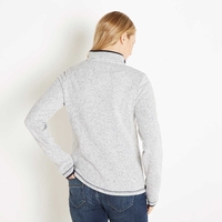 Weird Fish Jessie 1/4 Zip Soft Knit Fleece Top Ecru Size 20