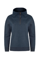 Weird Fish Keyra 1/4 Zip Sweatshirt Navy Size 20