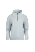 Weird Fish Keyra 1/4 Zip Sweatshirt Powder Blue Size 12