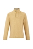 Weird Fish Landeron Snow Marl Button Neck Sweat Mustard Size XL