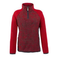 Weird Fish Maple 1/4 Zip Active Macaroni Poppy Size 8