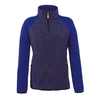 Weird Fish Maple 1/4 Zip Active Macaroni Vivid Blue Size 16