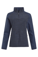 Weird Fish Maple Activewear Recycled 1/4 Zip Macaroni Sweatshirt Dark Blue Size 12