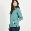 Weird Fish Marley Full Zip Print Trim Sweatshirt Viridis Size 10