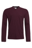 Weird Fish Palmer Organic Cotton Henley Long Sleeve Top Antique Cherry Size 4XL
