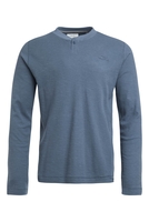 Weird Fish Palmer Organic Cotton Henley Long Sleeve Top Blue Mirage Size 5XL