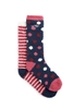 Weird Fish Park Eco Fluffy Sock 2pk Purple Wine Size 4-7