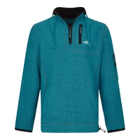 Weird Fish Parkway 1/4 Zip Tech Macaroni Sweatshirt Blue Jay Size S