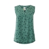 Weird Fish Printed Tencel Vest Army Green Size 12