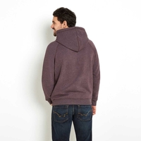 Weird Fish Rovern Graphic Appliqe Hoodie Mulled Wine Size M